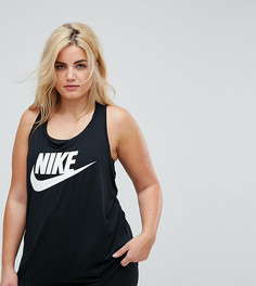 Черная майка с логотипом Nike Plus - Черный