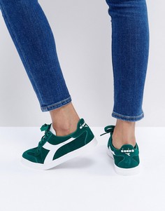 Зеленые кроссовки Diadora B.Original - Зеленый