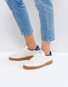 Низкие кроссовки (белый/синий) Diadora Game L - Белый