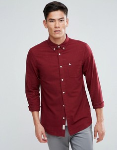 Оксфордская рубашка классического кроя с начесом Jack Wills Wadsworth - Красный