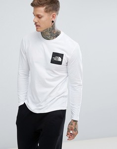 Белый лонгслив с логотипом The North Face - Белый