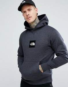 Темно-серый меланжевый худи без застежки с логотипом The North Face - Серый