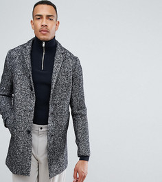 Пальто в крапинку с добавлением шерсти Selected Homme TALL - Черный
