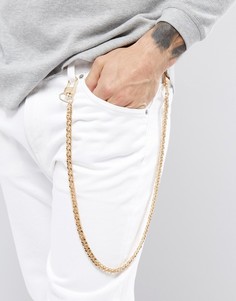 Золотистая цепочка на джинсы с крупными звеньями Chained &amp; Able - Золотой