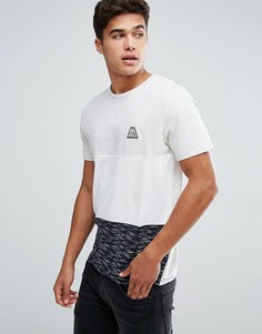 Футболка со вставками в стиле колор блок Jack &amp; Jones Originals - Серый