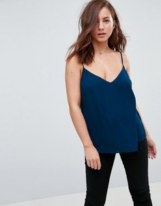 Свободный двухслойный топ на бретелях ASOS Fuller Bust - Синий
