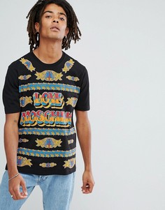 Футболка с принтом Love Moschino - Черный