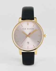 Черные часы с кожаным ремешком Ted Baker Kate - Черный