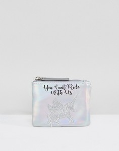 Кошелек с единорогом New Look You Cant Ride With Us - Серебряный