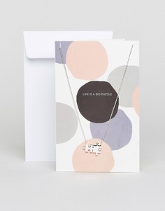 Ожерелье с подвеской Pieces - Серебряный