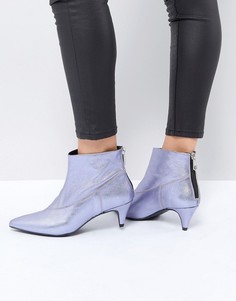 Фиолетовые ботинки с эффектом металлик Gestuz - Фиолетовый