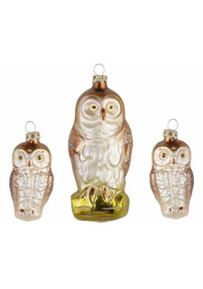 Елочные украшения "Шепот леса", 3 штуки
