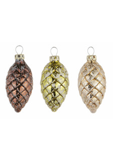 Елочные украшения "Шепот леса", 3 штуки