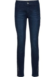 Джинсы с блестящими камешками (темно-синий) Bonprix