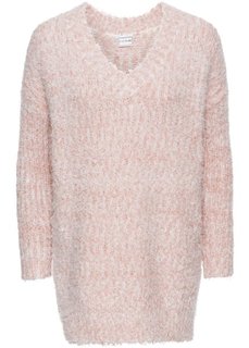 Вязаный пуловер (винтажно-розовый/белый) Bonprix