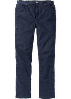 Прямые брюки Regular Fit с удобным поясом, cредний рост (N) (темно-синий) Bonprix