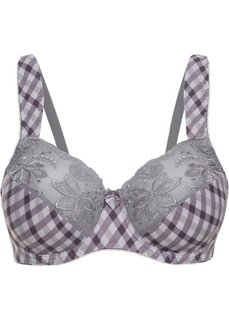 Бюстгальтер, чашка D (серый с рисунком) Bonprix