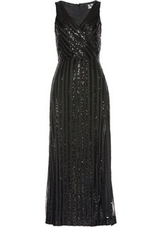 Платье с пайетками (черный) Bonprix