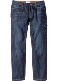 Пярмые джинсы с боковыми карманами Regular Fit, cредний рост (N) (темно-синий) Bonprix
