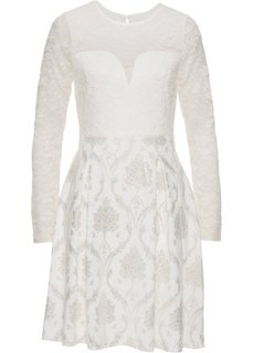 Платье с кружевной отделкой (белый) Bonprix