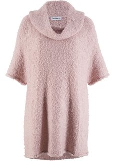 Пуловер покроя оверсайз, рукав 3/4, дизайн Maite Kelly (розовый матовый) Bonprix