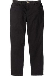 Прямые брюки Regular Fit с удобным поясом, cредний рост (N) (черный) Bonprix