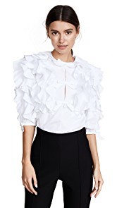 Giambattista Valli Ruffle Top