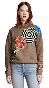 Michaela Buerger Funky Flowers Hooded Sweatshirt