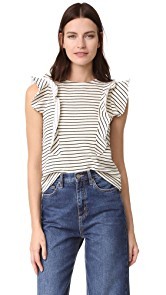 McGuire Denim Noemie Ruffle Top