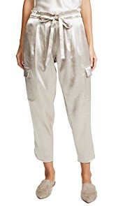 Ramy Brook Pocket Allyn Metallic Pants