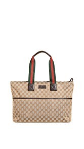 What Goes Around Comes Around Gucci Canvas Diaper Tote (Previously Owned)
