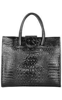 Кожаная сумка с тиснением La Reine Blanche