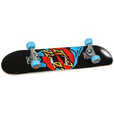 Скейтборд в сборе детский Santa Cruz Hand Dot Micro Sk8 Complete Black/Blue/Red