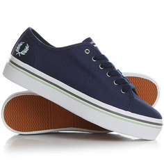 Кеды кроссовки низкие женские Fred Perry Phoenix Flatform Canvas Navy