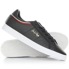 Кеды кроссовки низкие Fred Perry Sidespin Leather Navy/White