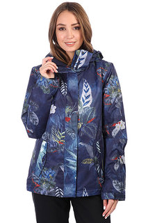 Куртка утепленная женская Roxy Rx Jetty Peacoat_orissa Flora