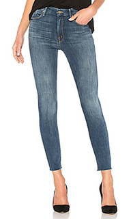 Узкие джинсы high waisted looker ankle fray - MOTHER