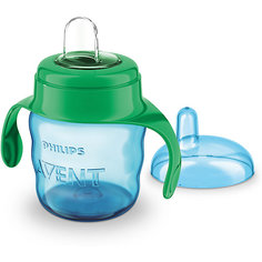 Чашка-поильник с носиком Comfort, 200 мл, Avent, голубой/зеленый