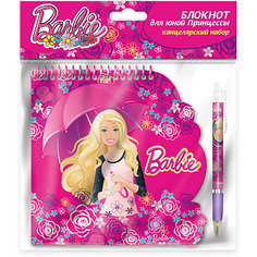 Блокнот А6 "Barbie" 40 листов + ручка Limpopo