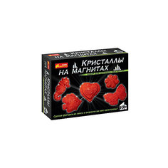 Набор для опытов "Кристаллы на магнитах (красные)" Ранок