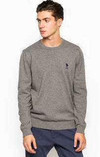 Хлопковый джемпер с круглым вырезом U.S. Polo Assn.