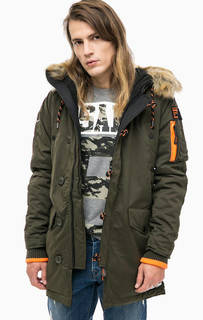 Утепленная куртка с капюшоном Superdry