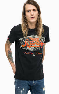 Хлопковая футболка с короткими рукавами Superdry