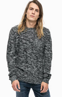 Серый трикотажный свитер с карманом Alcott