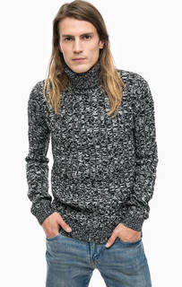 Трикотажный свитер с высоким воротником Alcott