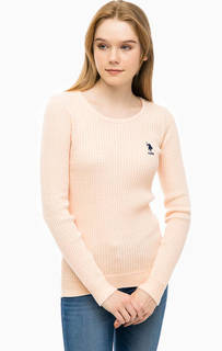 Хлопковый джемпер с косами U.S. Polo Assn.