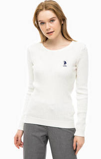 Хлопковый джемпер с косами U.S. Polo Assn.