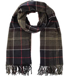 Палантин в клетку цвета хаки Barbour