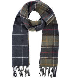 Шерстяной шарф в клетку Barbour