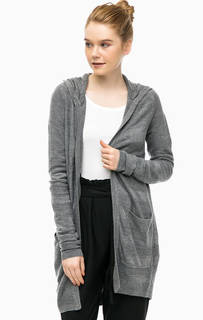 Серый кардиган с капюшоном Only